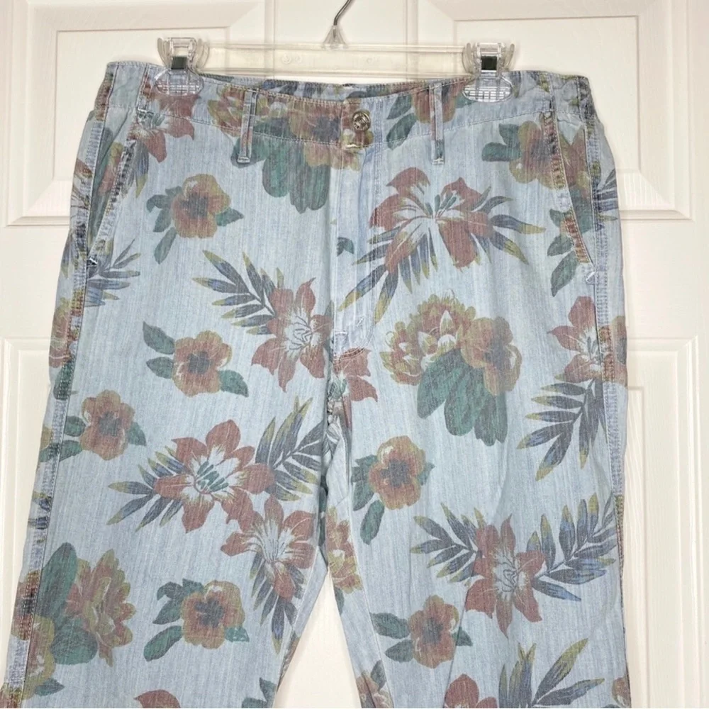 MOTHER Denim No Zip Misfit Floral Pants Fresh Cut NWT